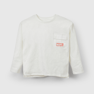 Polo Marvel Niño blanco