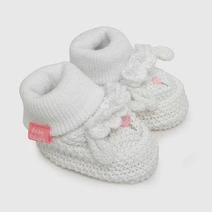 Pantufla de niña blanco