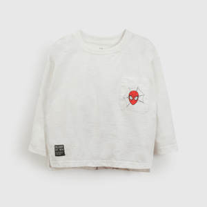 Polo Marvel Niño blanco